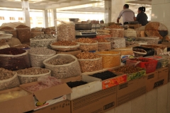 All types of nuts for sale at the market