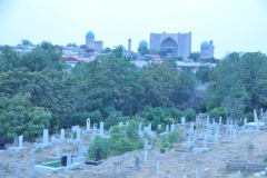 Visit to the regal mausoleums and burial ground of Shah-i Zinda, site of Central Asia's most sacred Islamic shrine,