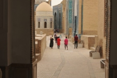 The name Shah-i-Zinda ,meaning "The living king", is connected with the legend that, a cousin of the Prophet Muhammad, is buried here.